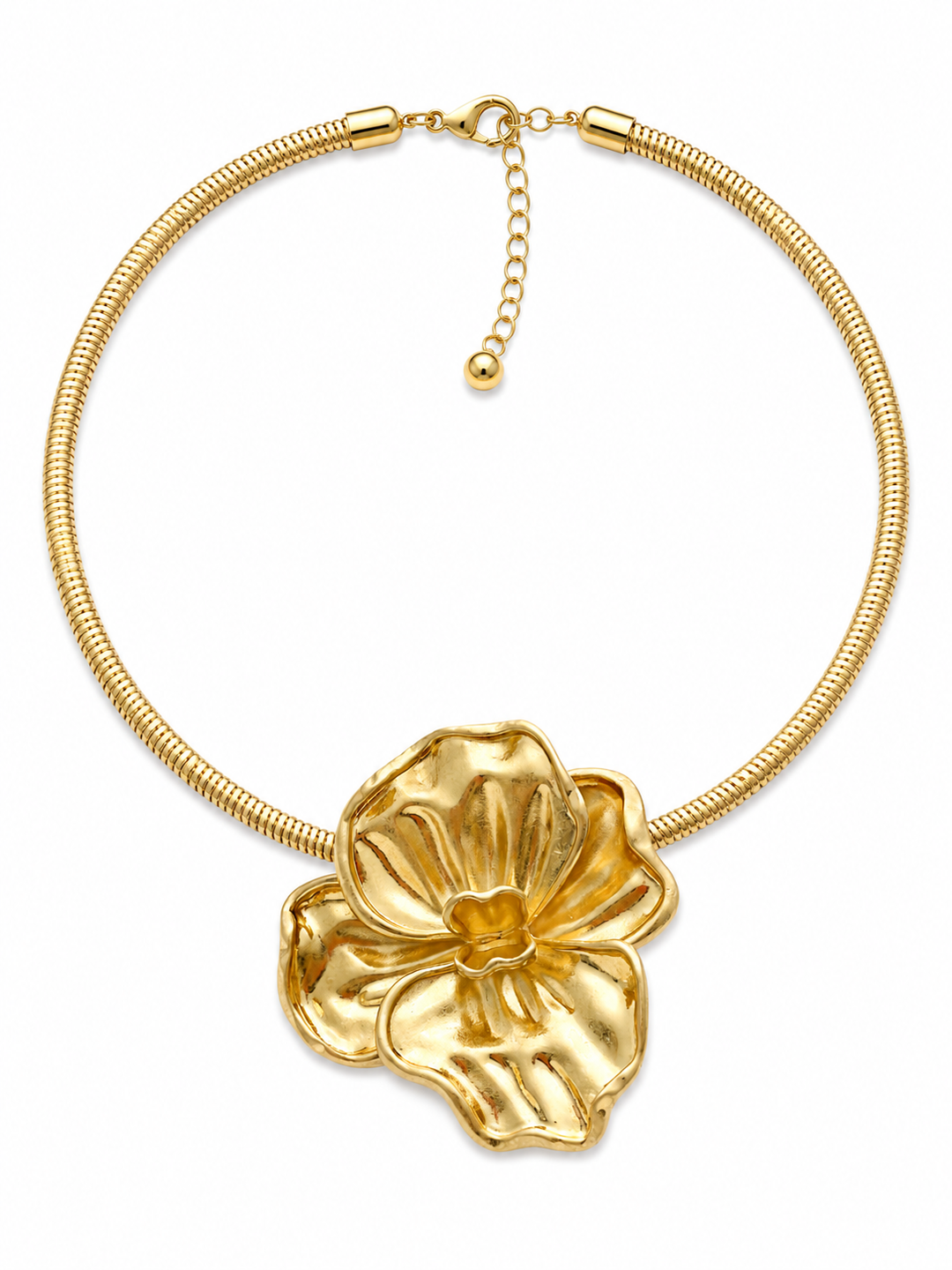 GOLD VINTAGE FLOWER CHOKER
