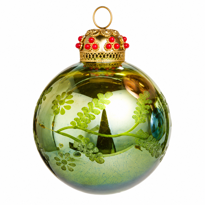 4.5" MERCURY GLASS BALL ORNAMENTS