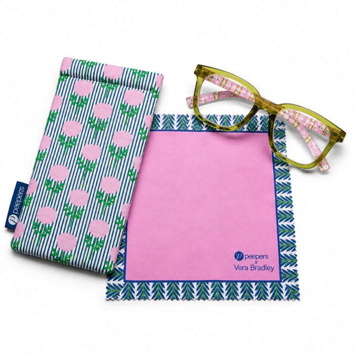 TO THE MAX - GREEN/ROSEMARY STRIPE PINK READING GLASSES