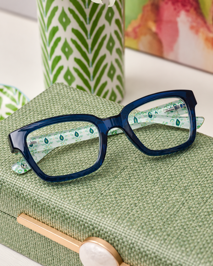 SIREN - DEEP BLUE/ROSEMARY WHITE READING GLASSES