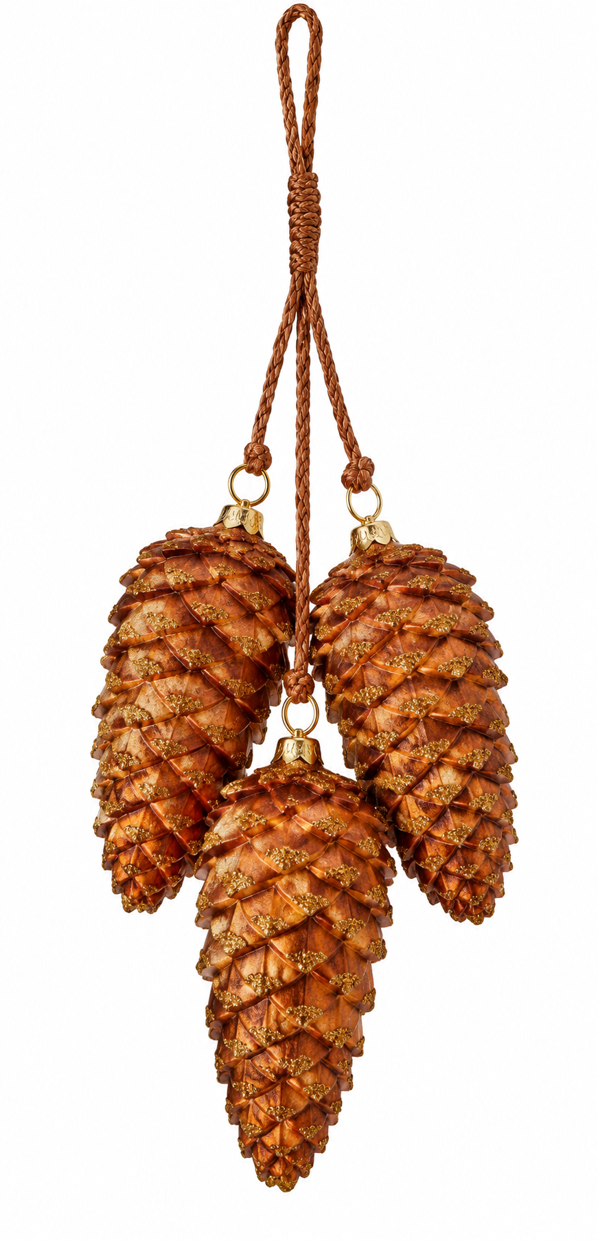 Copper Triple Pinecone Ornament