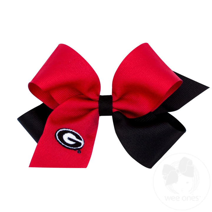 GEORGIA TWO-TONE EMBROIDERED BOW