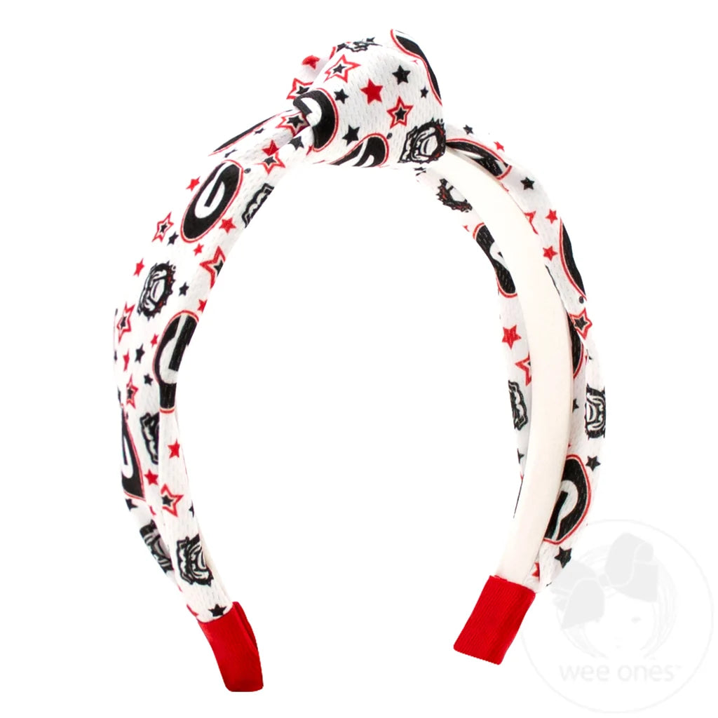 Georgia logo with stars knot headband