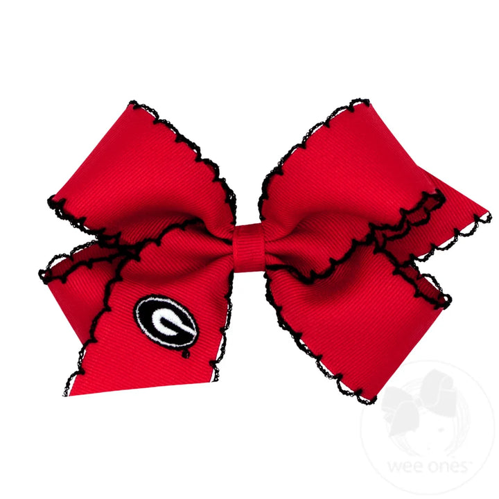 GEORGIA MOONSTITCH EMBROIDERED BOW