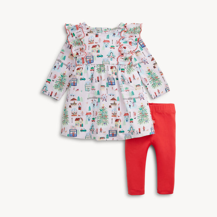 WINTER VILLAGE MODAL DRESS & LEGGING SET