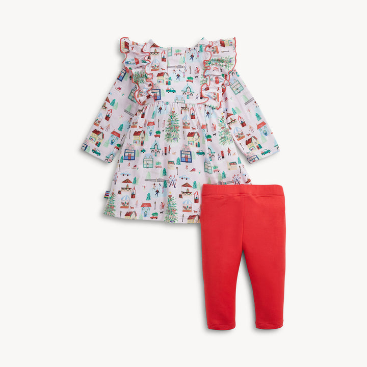 WINTER VILLAGE MODAL DRESS & LEGGING SET