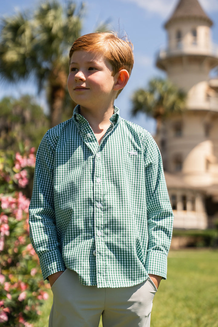 Green Check Carter Oxford Shirt