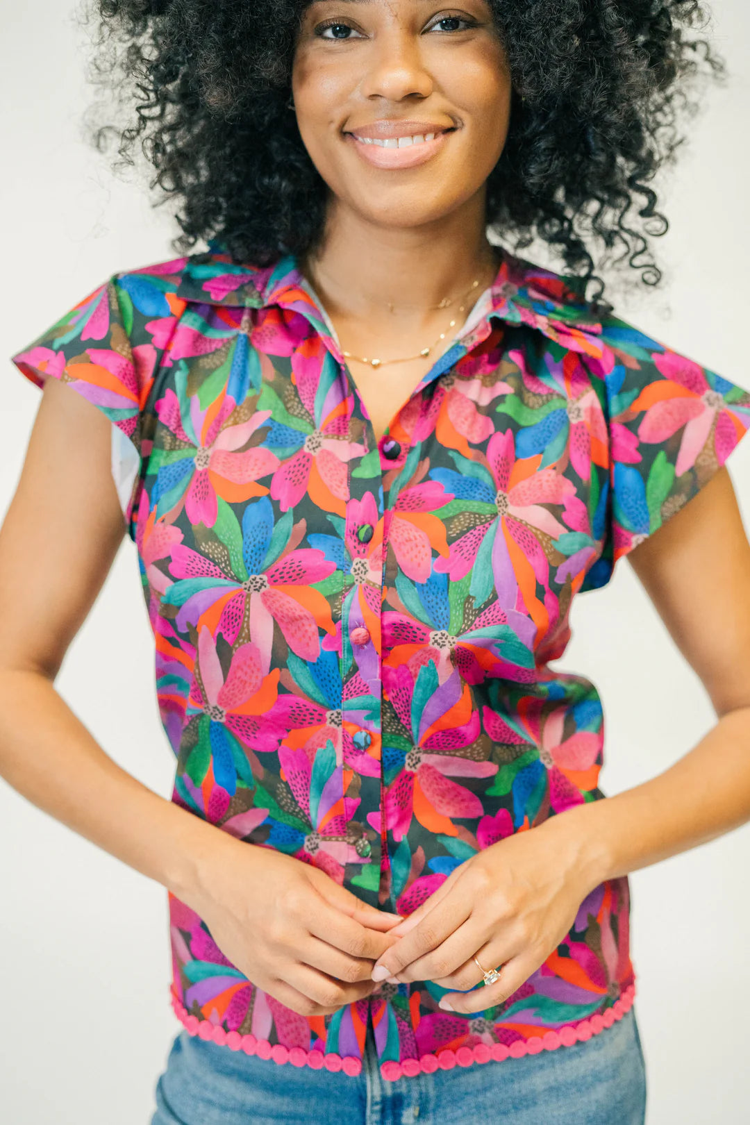 MARIE´: ADELYN BLOUSE | POINSETTIA