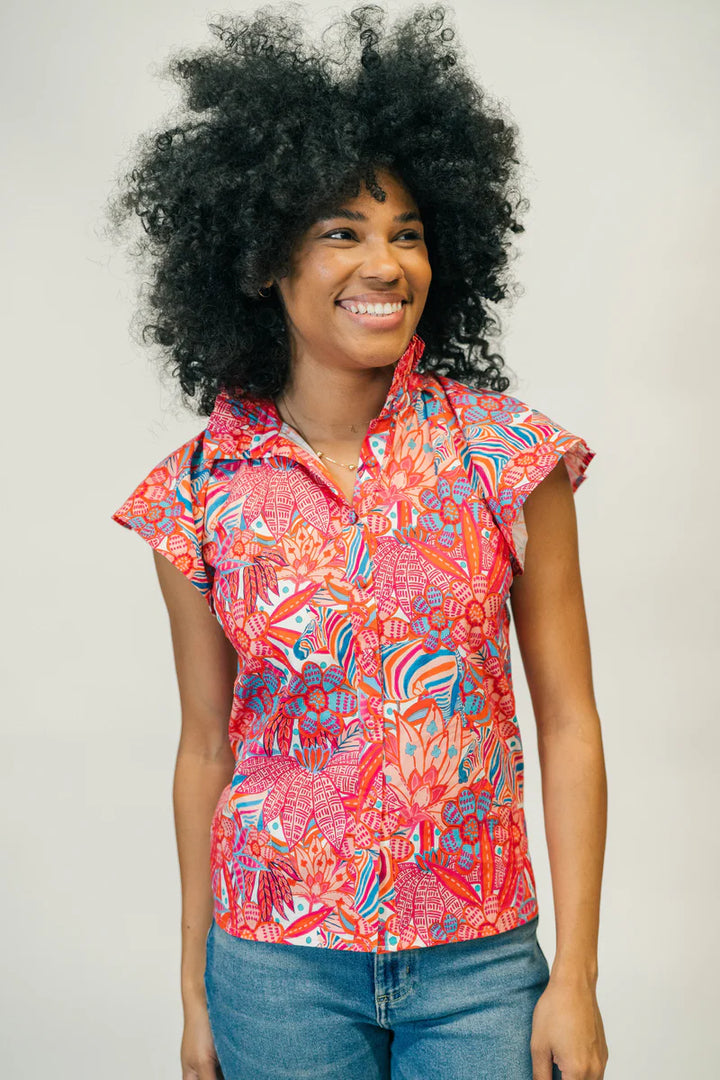 MARIE´: ADELYN BLOUSE | TROPICAL TRAPEZE