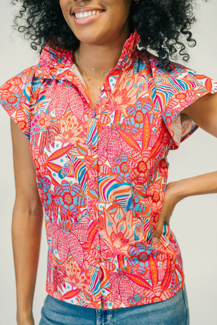 MARIE´: ADELYN BLOUSE | TROPICAL TRAPEZE