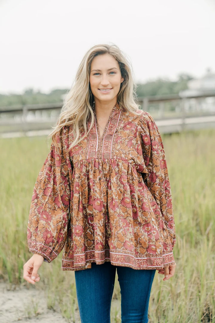 VICTORIA DUNN: MARIGOLD BLOUSE | AUTUMN MAPLE