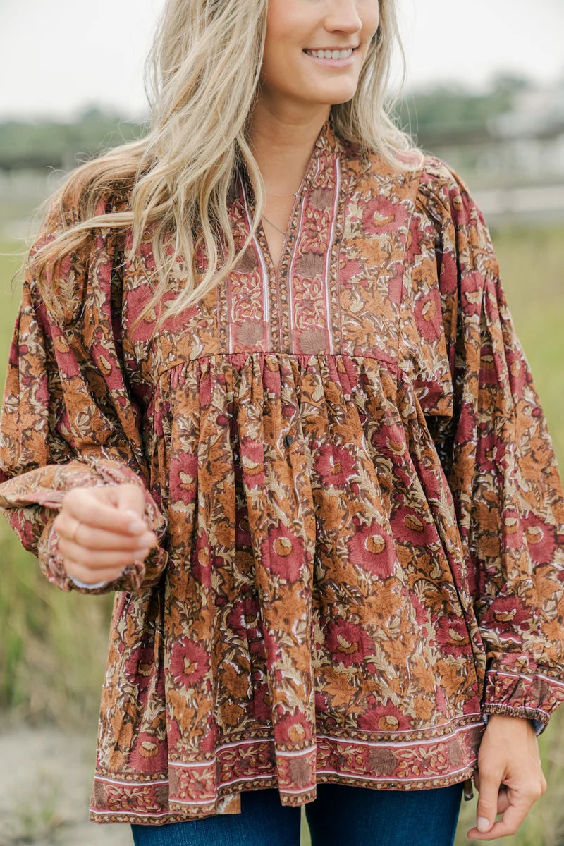 VICTORIA DUNN: MARIGOLD BLOUSE | AUTUMN MAPLE