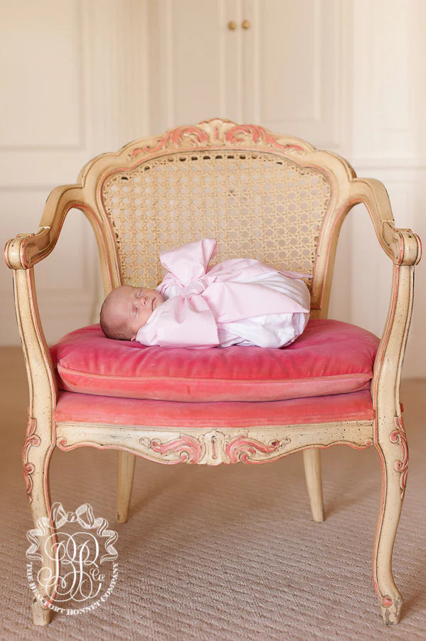 PALM BEACH PINK BOW SWADDLE