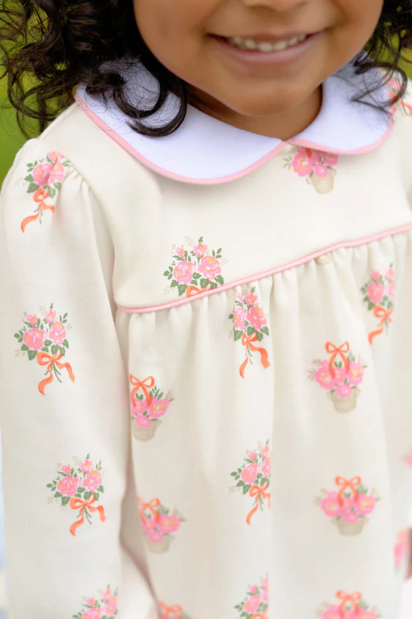 NONESUCH STEMS LONG SLEEVE MAERIN FITZ FROCK DRESS