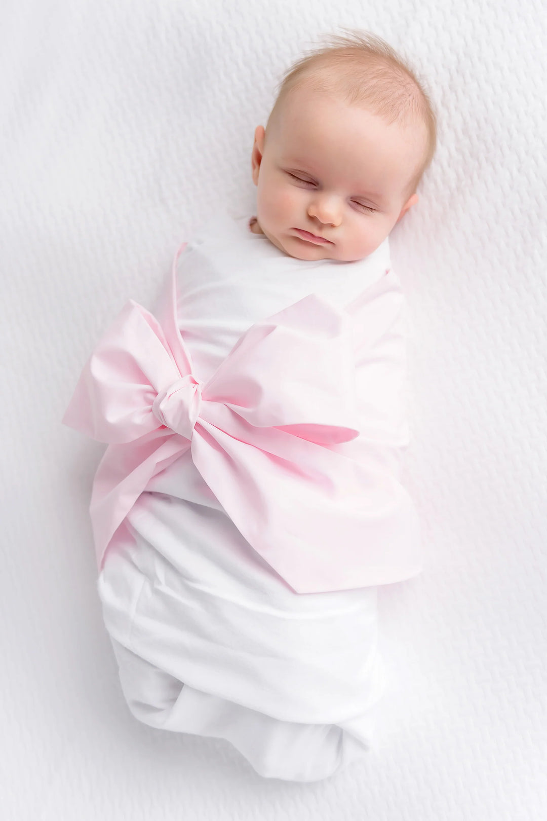 PALM BEACH PINK BOW SWADDLE