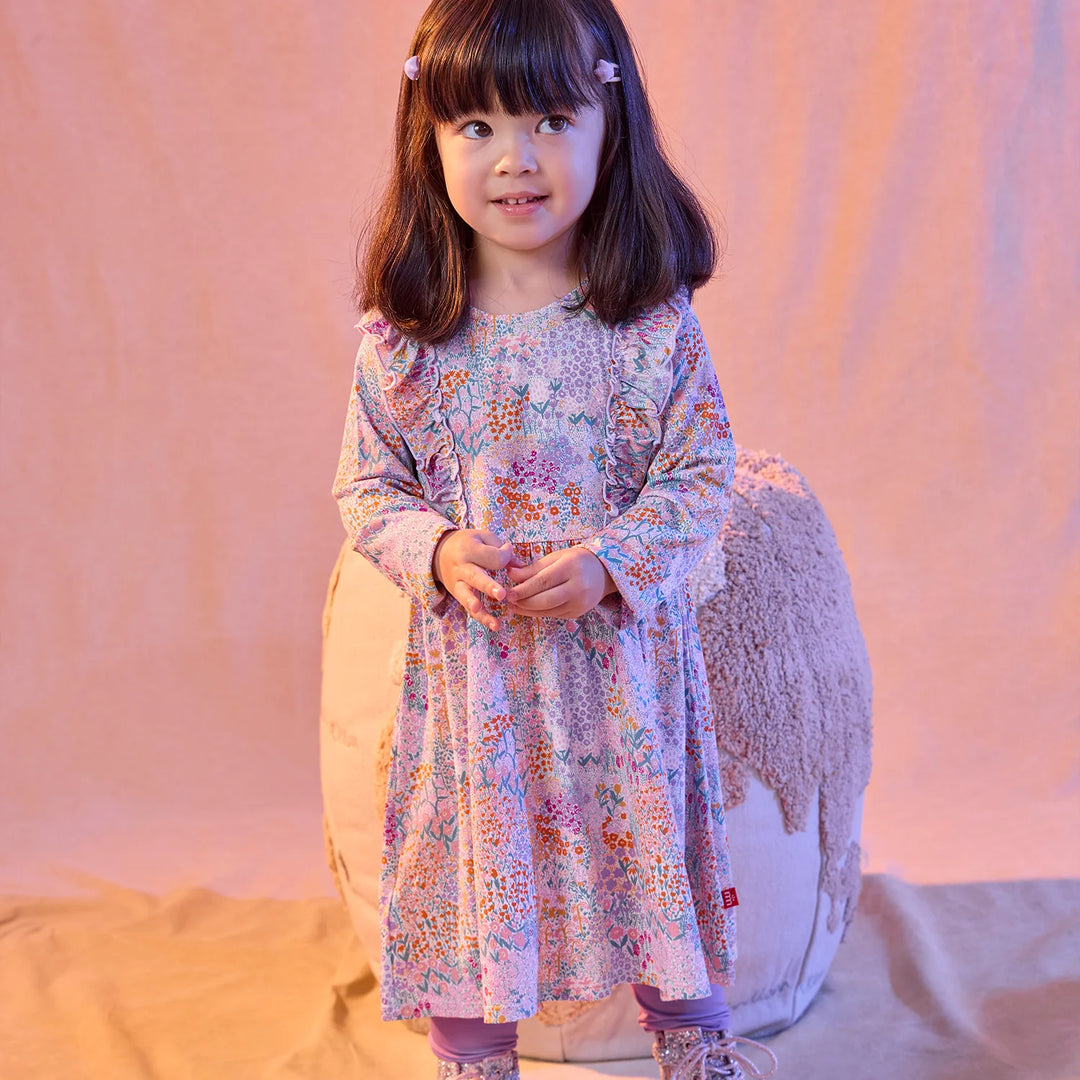 ARABELLA MODAL RUFFLE LONG SLEEVE DRESS & LEGGING SET