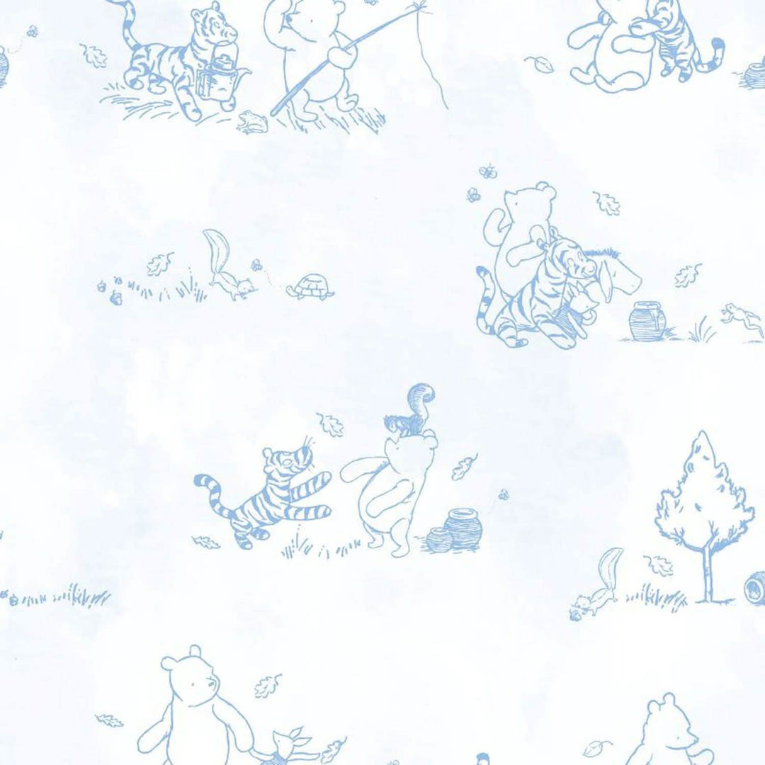 BLUE WINNIE THE POOH IN THE WOODS FOOTIE