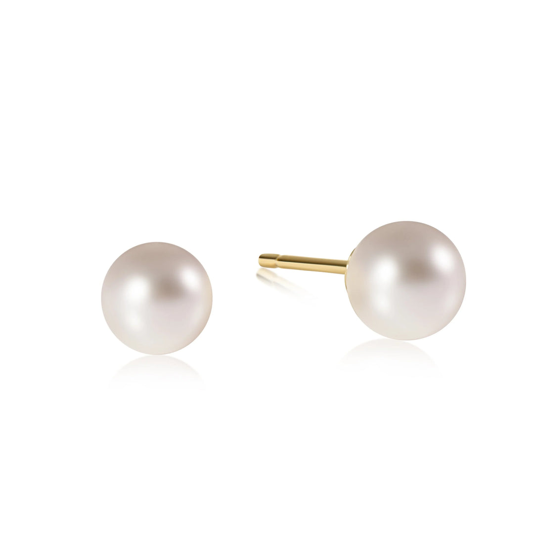 CLASSIC 8MM BALL STUD - PEARL