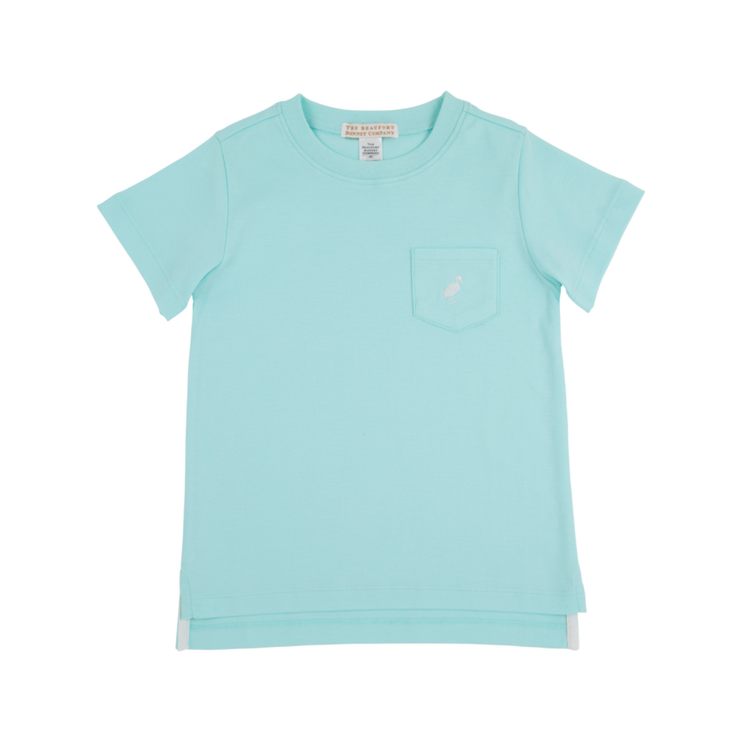 EDISTO EGG BLUE CARTER CREWNECK WITH POCKET