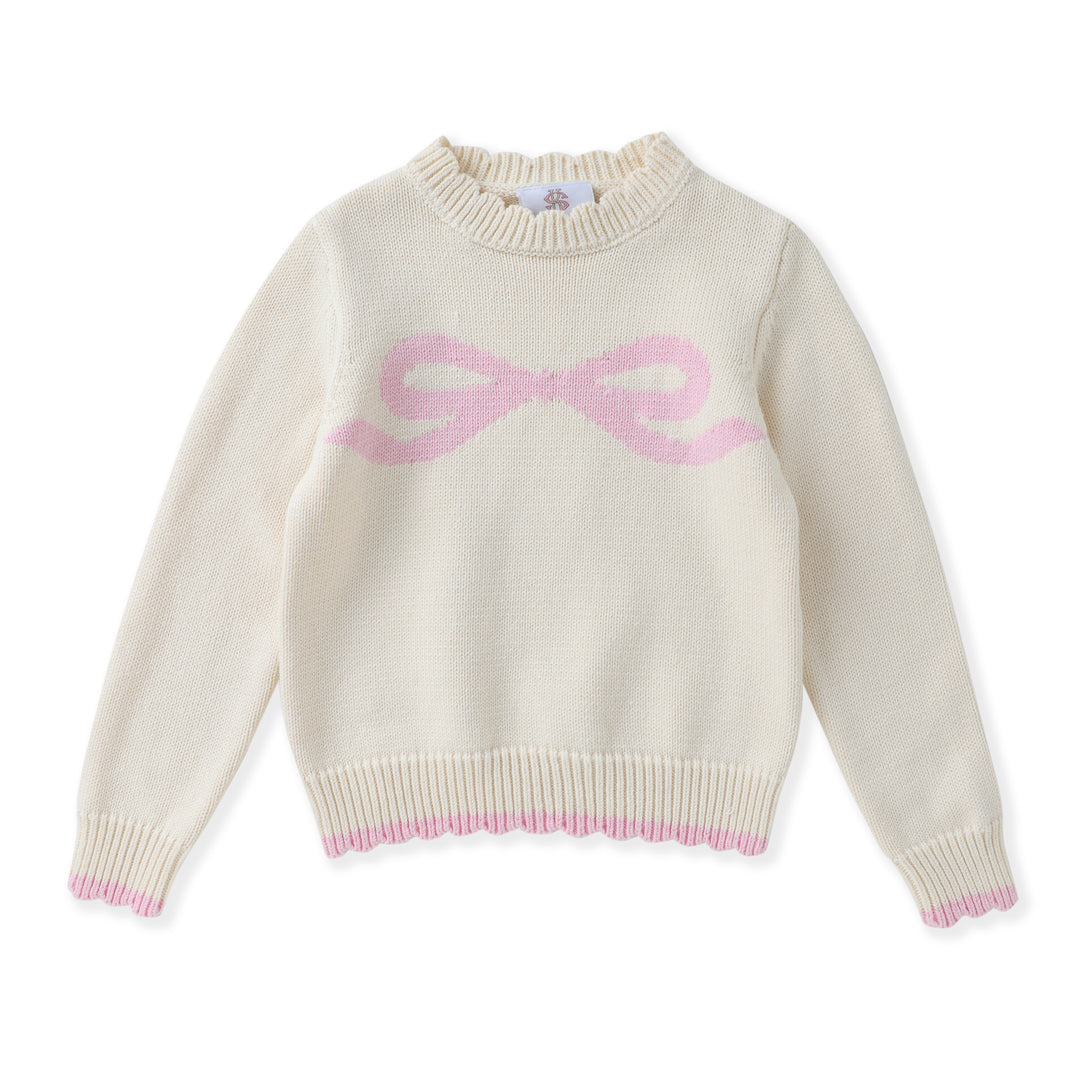 PINK BOW SWEATER