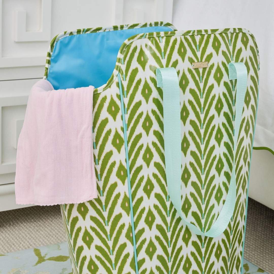 PETITE FROND GREEN LAUNDRY BAG