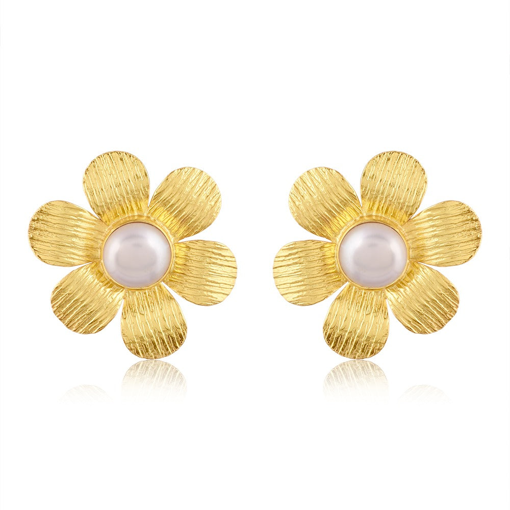 FLOWER STUDS PEARL