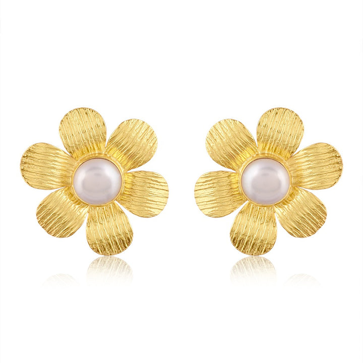 FLOWER STUDS PEARL