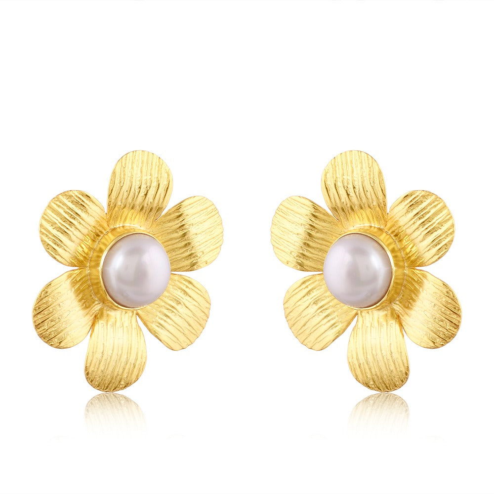 FLOWER STUDS PEARL