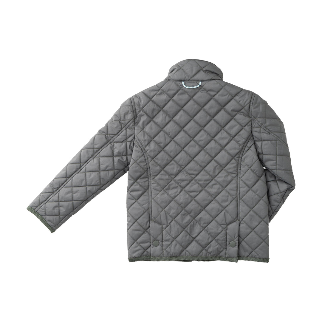 Quilted jacket on a white background