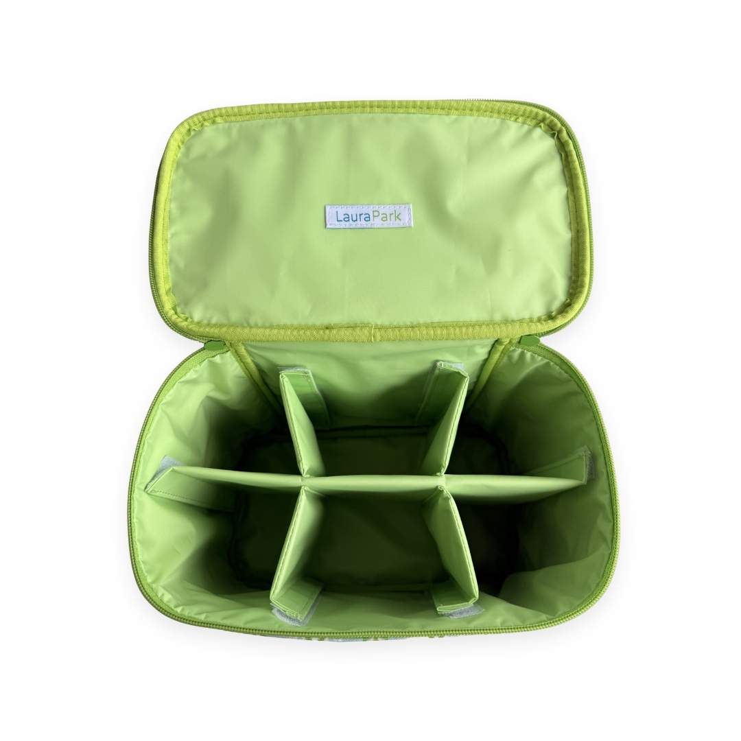 PETITE FROND GREEN TRAIN CASE