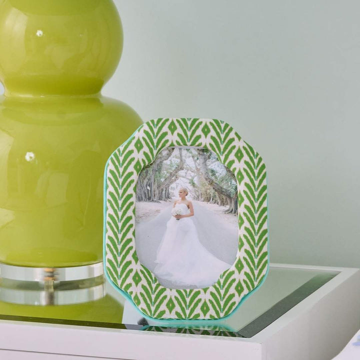 Petite Frond Green Fabric Frame