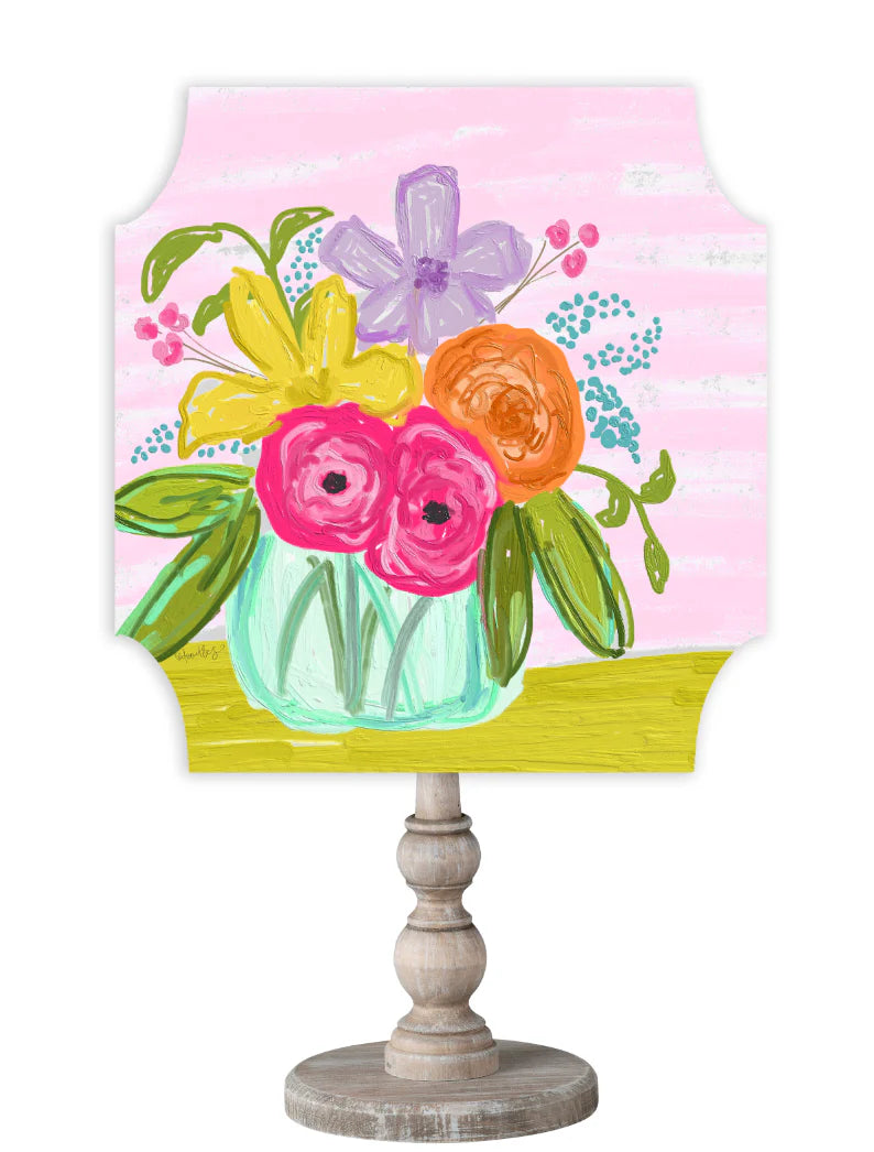 SITTIN' PRETTY FLORAL BOUQUET TOPPER