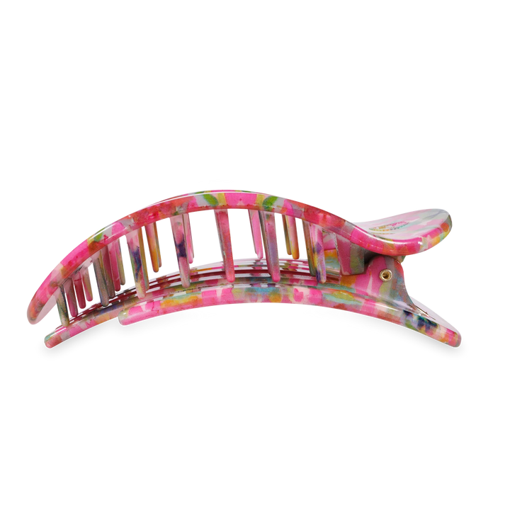 TELETIES X LAURA PARK | FUCHSIA DREAMS FLAT ROUND HAIR CLIP