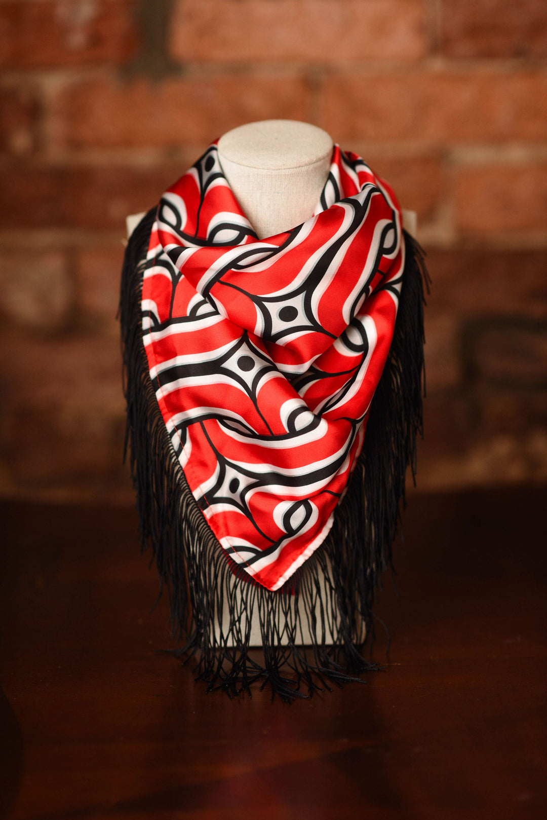RED & BLACK GAME DAY SCARF