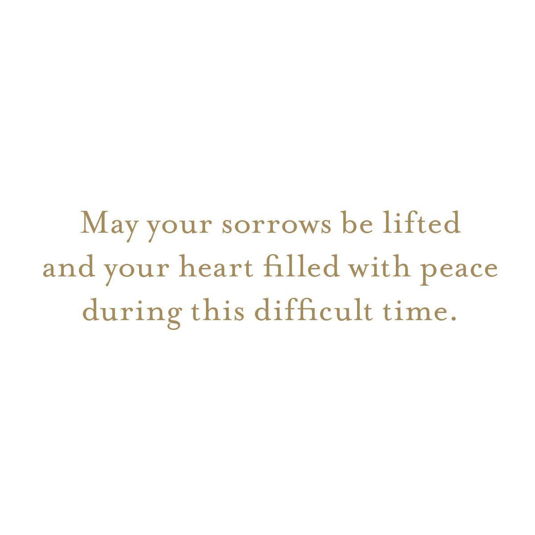 PEACE BE WITH YOU FLORAL ARRANGEMENT SYMPATHY CARD