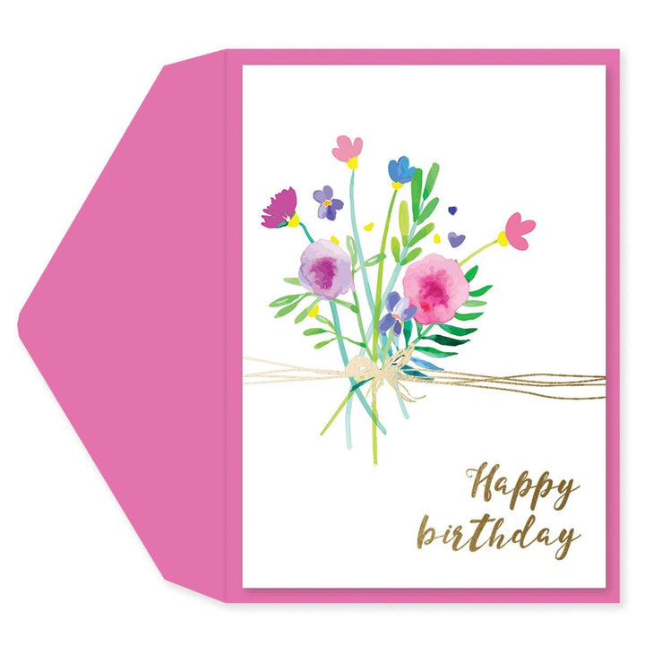FLOWER BOUQUET AMAZING BIRTHDAY CARD