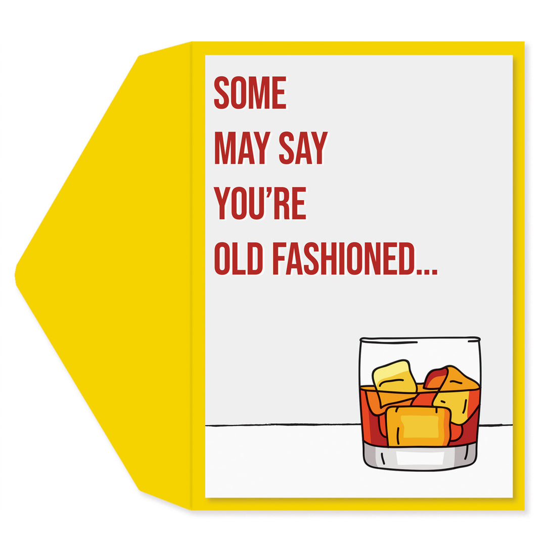 OLD FASHIONED BIRTHDAY CARD