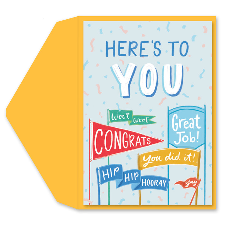 BANNERS CONGRATULATIONS GREETING CARD