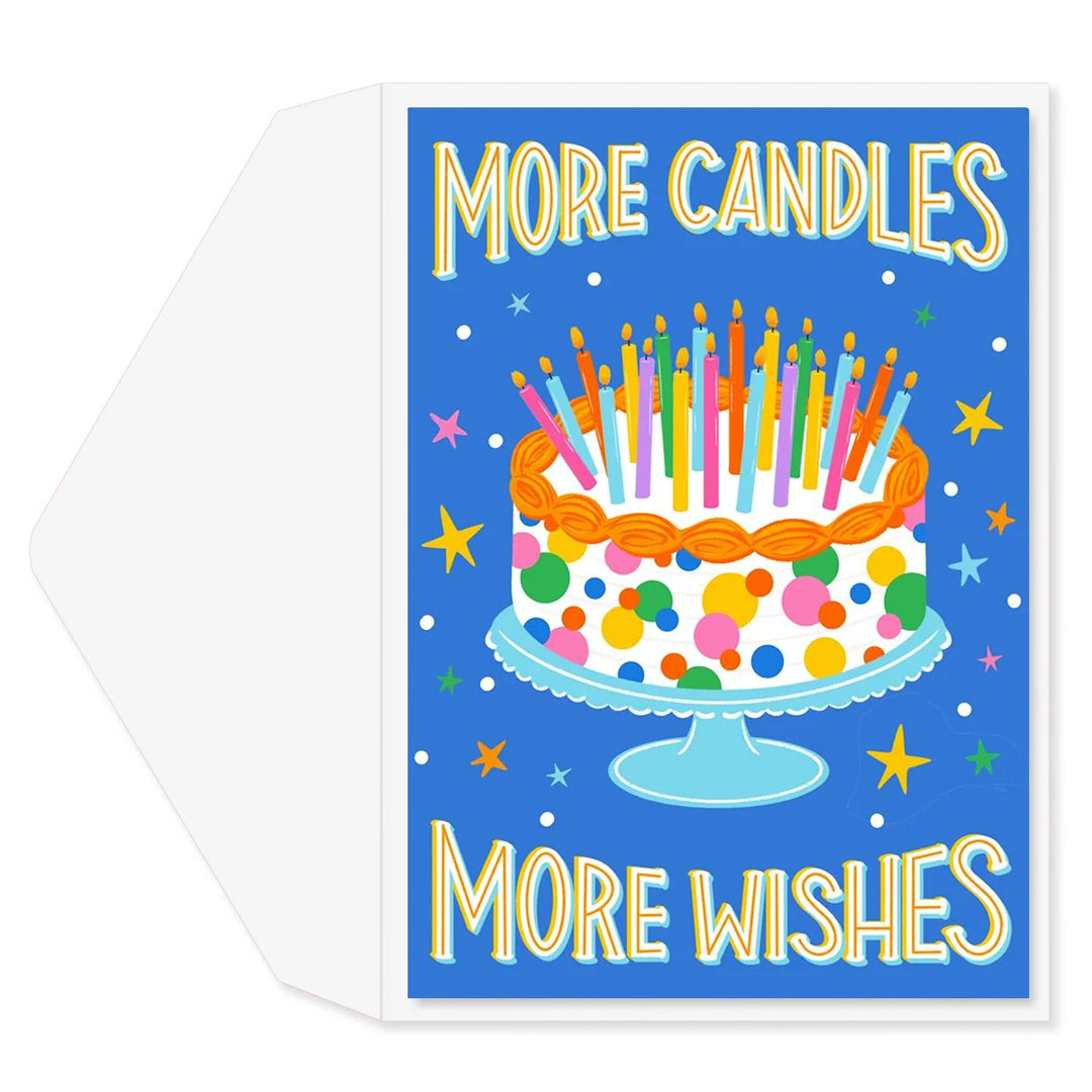 MORE CANDLES & WISHES BIRTHDAY GREETING CARD