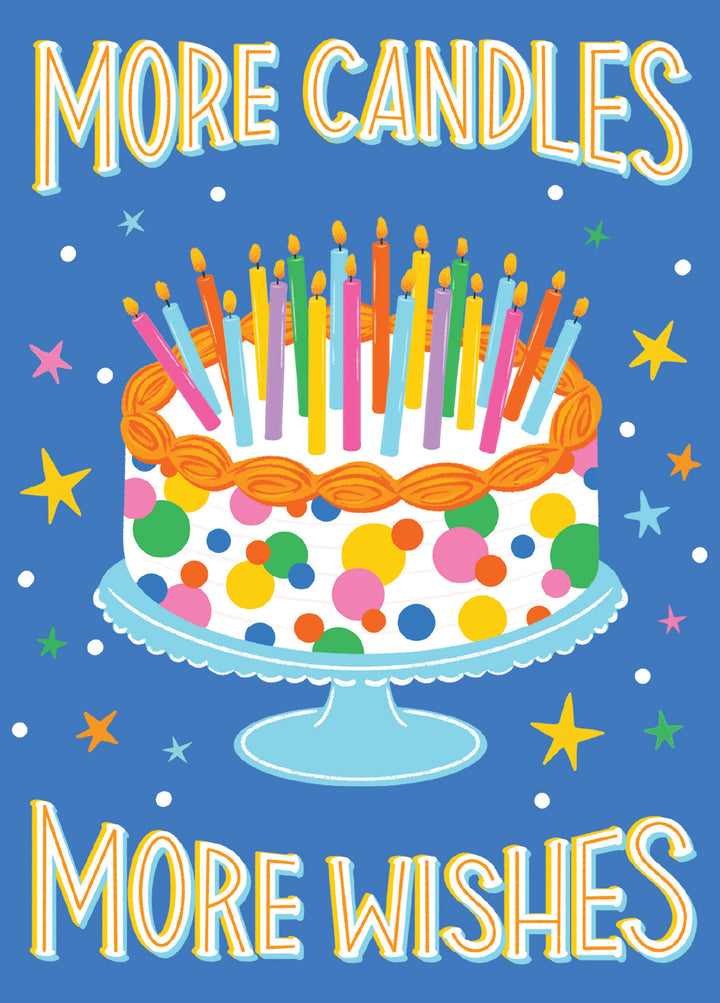 MORE CANDLES & WISHES BIRTHDAY GREETING CARD