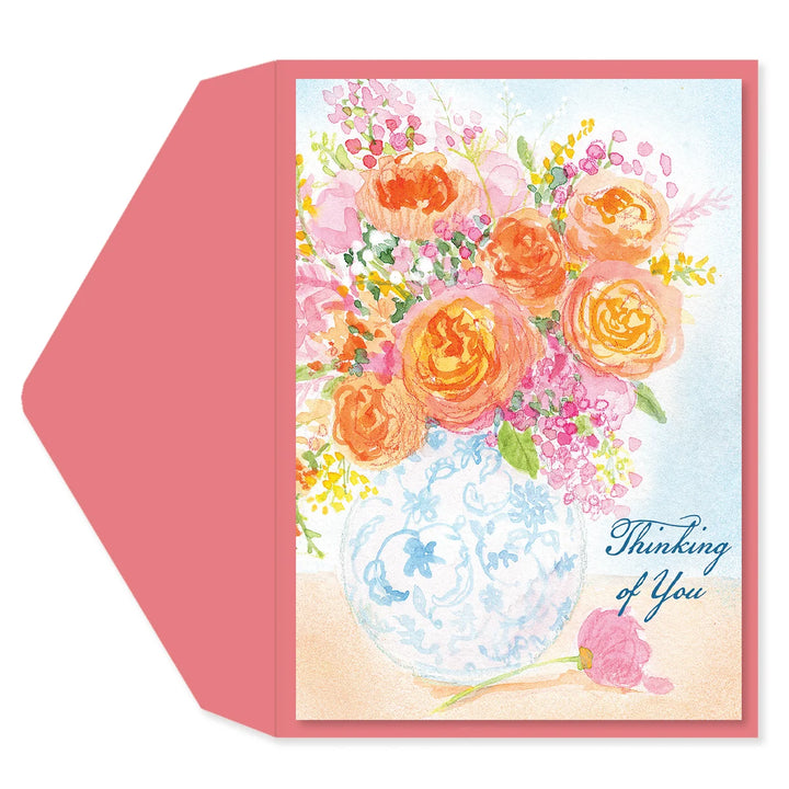 BOUQUET CHINOISERIE GET WELL CARD
