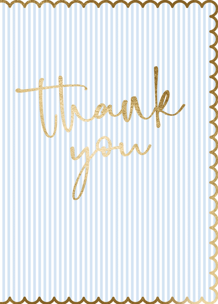 SIMPLE STRIPED THANK YOU BLANK CARD