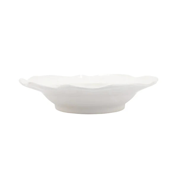 White ceramic bowl on a white background