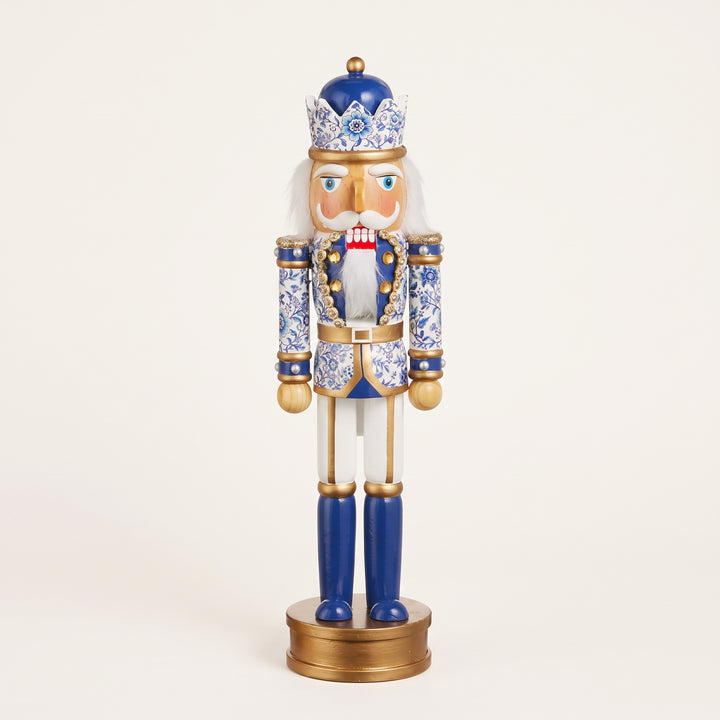 14.75" CHINOISERIE FLORAL NUTCRACKER