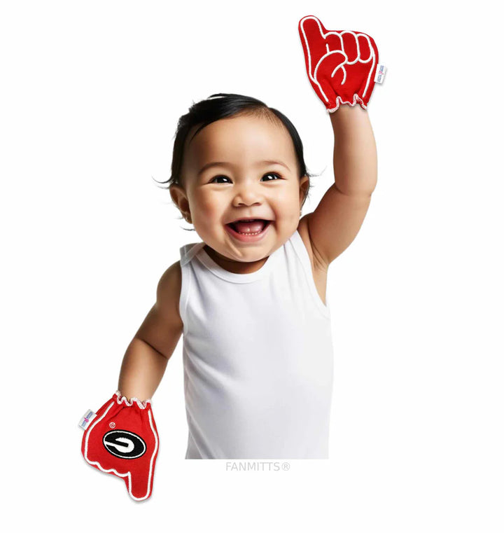Georgia Fanmitts – UGA Bulldogs Game Day Spirit Wear Baby Mittens | Walker Boutique