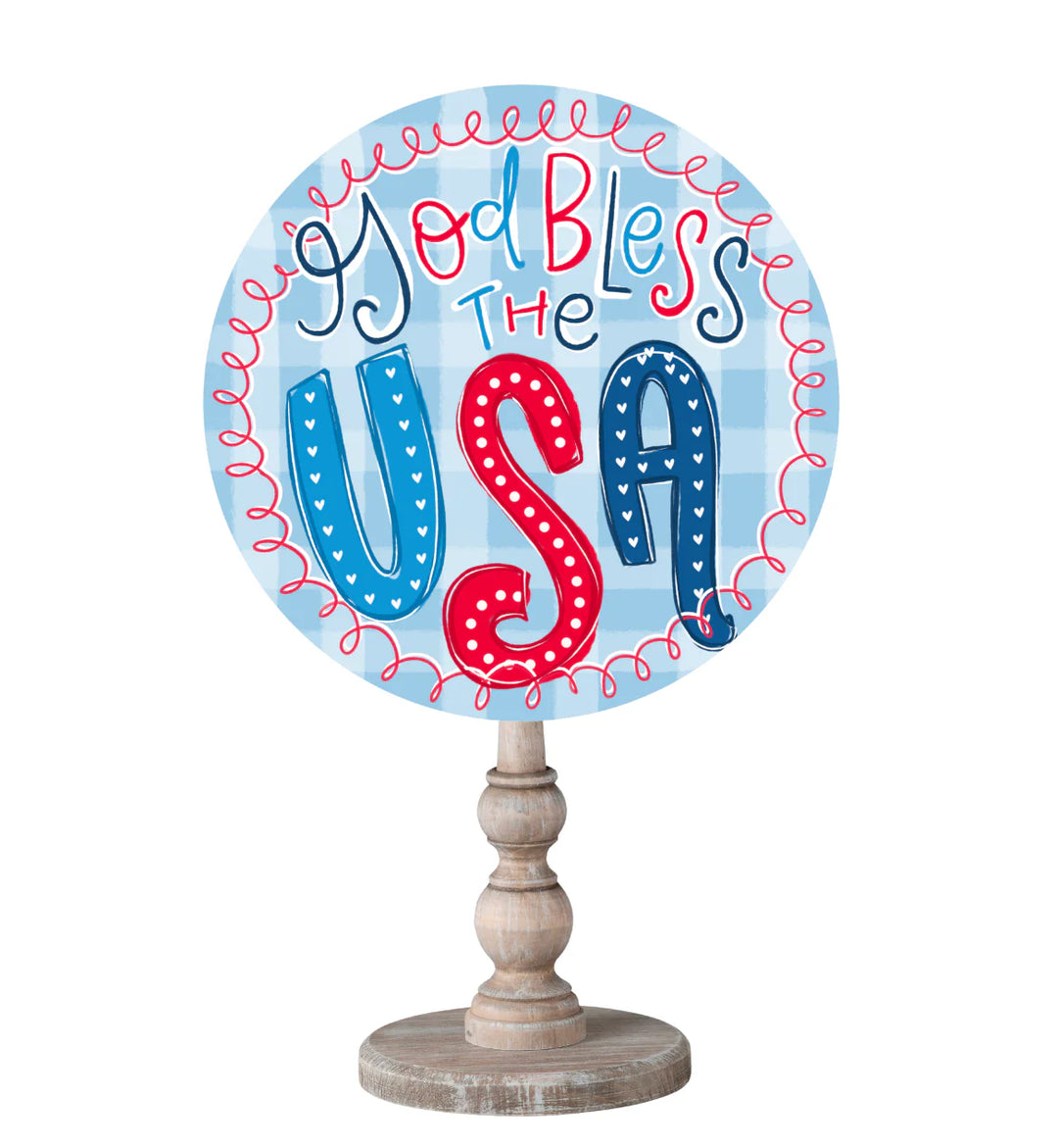 GOD BLESS THE USA TOPPER