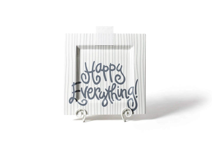 STONE SKINNY STRIPE BIG HAPPY EVERYTHING! SQUARE PLATTER