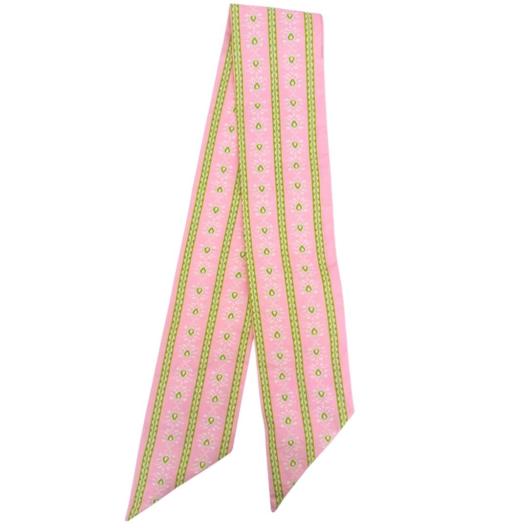 ROSEMARY STRIPE PINK WREATH SASH
