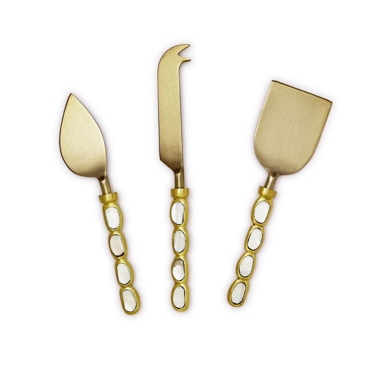 MOTHER OF PEARL CHEESE KNIVES SET