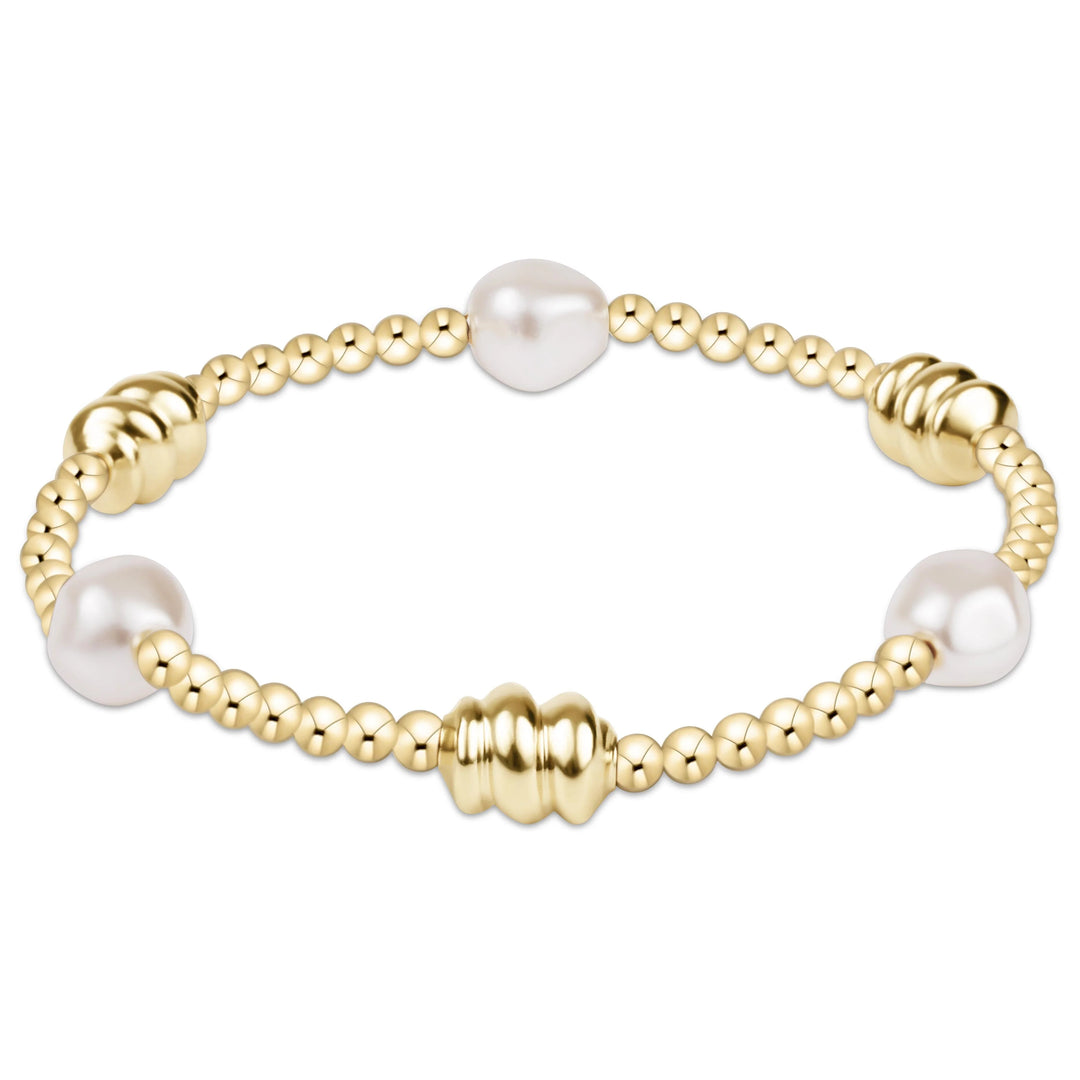  3mm, 14kt gold-filled beads, 8mm admire gold and admire pearl